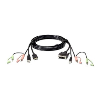 2L-7D02DH - Cáp KVM USB HDMI sang DVI-D 1.8M có âm thanh